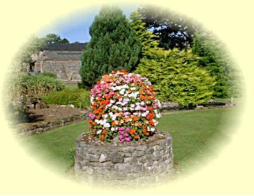 One of the many floral displays